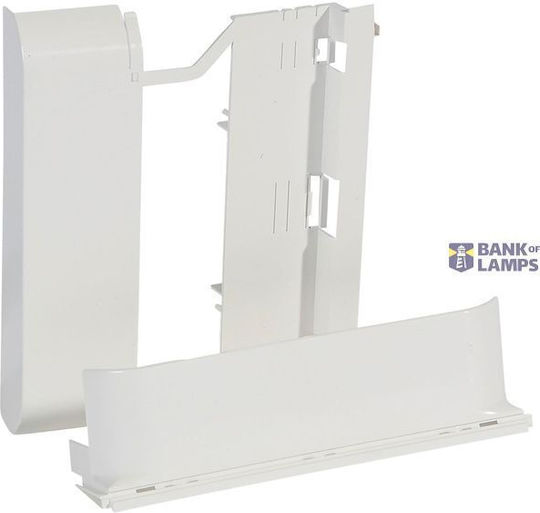 Mosaic Frame Mini-trunking Adapter Dlplus Mosaic Frame 316 14/22 H20mm D75mm Pure White Ral 9003