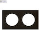 Cover Plate Dooxie 2 Position Black 600892