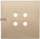 Plate 2mx4 Tondo Satin Gold