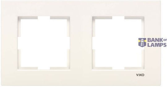 Karre Accessory Beige Two Gang Frame