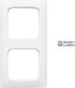 Cover Frame 2-gang 2512-214k 102 500 2cka001725a1540