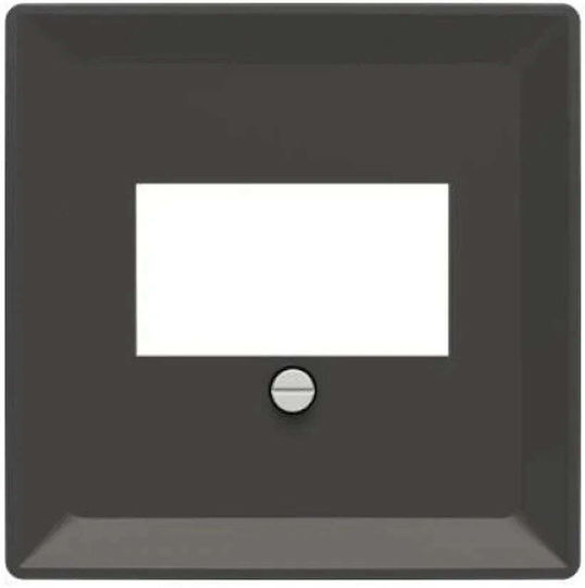 Abb Multimedia Socket Front Plate in Black Colour
