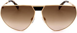 Rodenstock Γυαλιά Ηλίου Χρυσά με Mixed Σκελετό Rodenstock Γυαλιά Ηλίου Χρυσά με Mixed Σκελετό