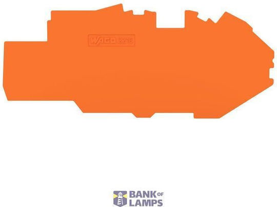 End Intermediate Plate; 1 Mm Thick; Orange