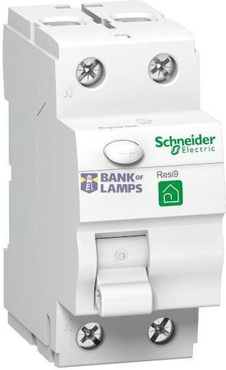 Schneider Electric Fehlerstromrelais für DIN-Schiene 40 A Zweipolig