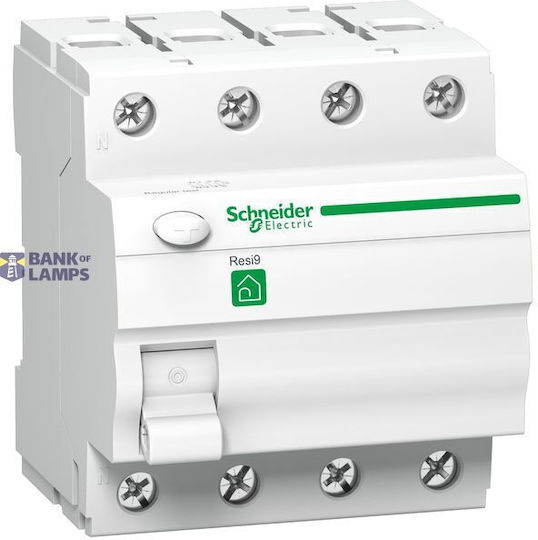 Schneider Electric Întrerupător diferențial, Releu pentru șină DIN, 40 A, Tetrapolar,