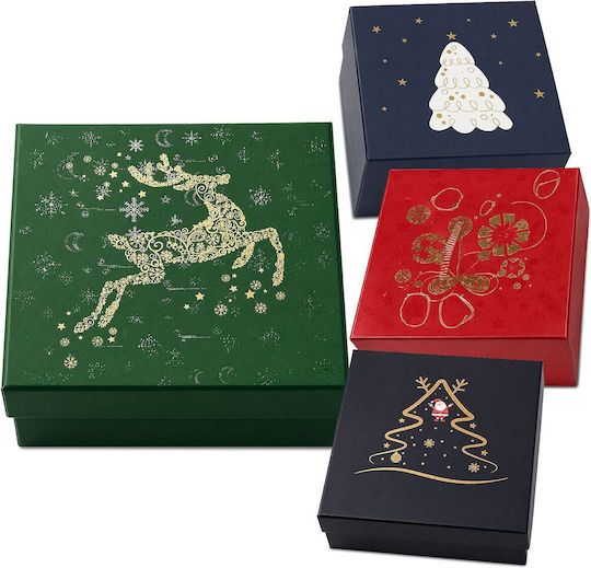 XMASfest Paper Christmas Gift Box 17x8x17 cm (Various Designs/Colors)