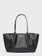 Schwarze Damen-Tote aus Leder