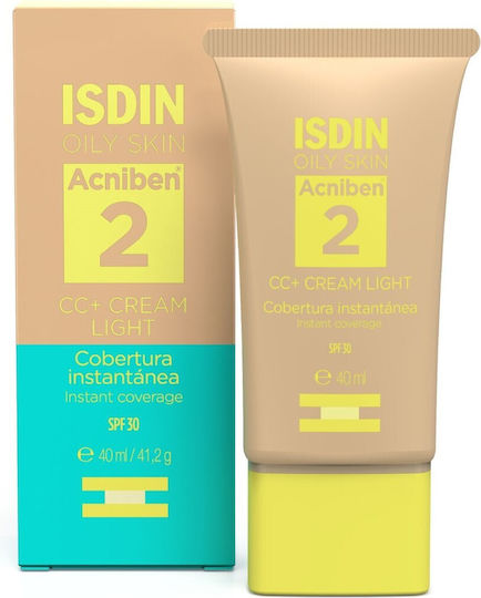 Acniben CC Light Day Moisturising Face Cream with SPF30 for Blemishes 40ml