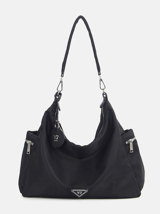 Y Not? Women's Black Hobo Bag