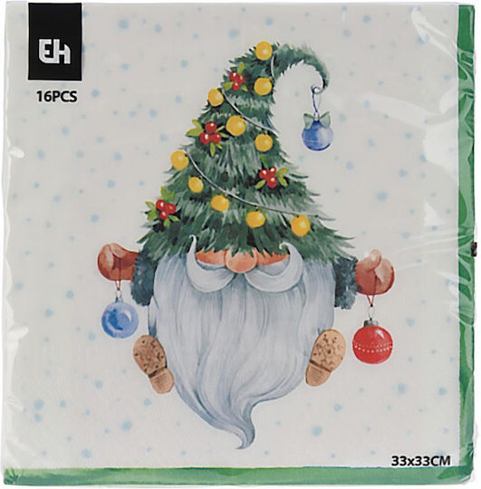 Next Set Weihnachtsservietten Zwerge 33 x 33 cm 16 Stück