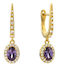 Mya Bay Amethyst Dynasty Earrings Gold Bo-385