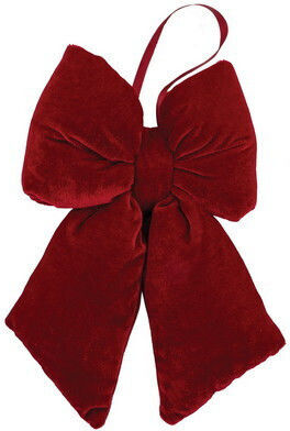 Lianos Christmas Fabric Ribbon Burgundy 24x16.5cm
