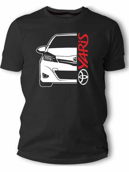 Tstudio Toyota Yaris Neues Modell T-Shirt Schwarz