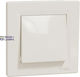 Asfora 1pole Pushbutton 10a Screwless Terminals Cream