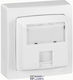 Rj45 Socket Category 5 Ftp Surface Mounting 9 Contacts White