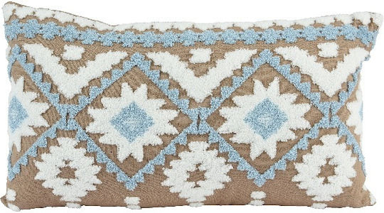 Pernă de Crăciun cu Model Geometric Maro 50x30 cm Kaemingk Km-615668-2