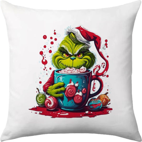 Giggling Grinchy Galore Sofa Pillow 40x40cm Filling Included