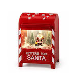 Illuminated Christmas Mailbox Decoration with S...