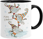 Koupakoupa Weihnachtliche Keramiktasse Zwerge 3...