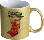 Koupakoupa Weihnachtlicher Keramikbecher Gold 3...