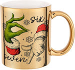 Koupakoupa Weihnachtlicher Keramikbecher, Gold,...
