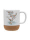 Koupakoupa Weihnachtlicher Keramikbecher Zwerge 9 cm 330 ml