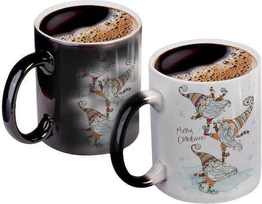 Koupakoupa Weihnachtlicher Keramikbecher Zwerge 330 ml