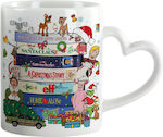 Koupakoupa Weihnachtlicher Keramikbecher Herzen...