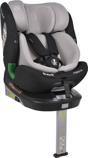 Bebe Stars Nobile Καθισματάκι Αυτοκινήτου i-Size με Isofix Μαύρο 0-36 kg
