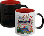 Koupakoupa Weihnachtlicher Keramikbecher Rot 33...