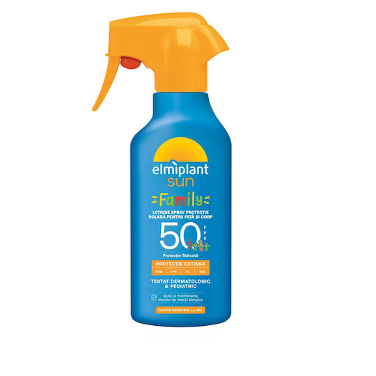 Family Waterproof Face & Body Sunscreen Cream SPF50 in Spray 270ml