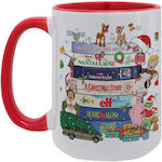 Koupakoupa Weihnachtlicher Keramikbecher Weiß 4...