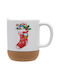 Koupakoupa Weihnachtlicher Keramikbecher 9 cm 330 ml