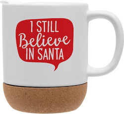 Koupakoupa Weihnachtlicher Keramikbecher mit Weihnachtsmännern 9 cm 330 ml Koupakoupa Weihnachtlicher Keramikbecher mit Weihnachtsmännern 9 cm 330 ml