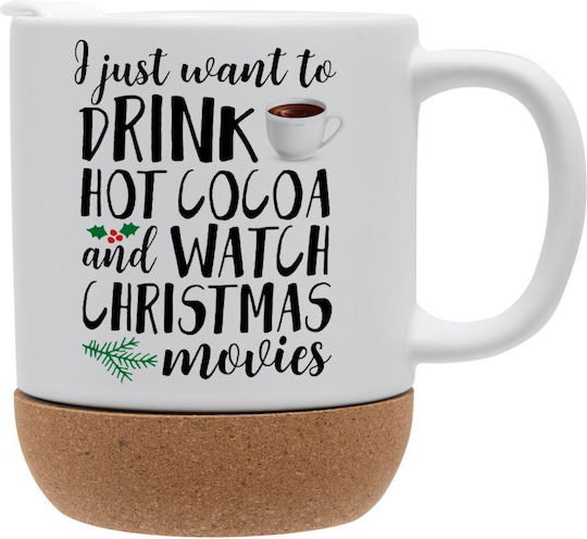 Koupakoupa Weihnachtlicher Keramikbecher 9 cm 330 ml