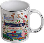 Koupakoupa Weihnachtlicher Keramikbecher Silber...