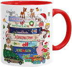 Koupakoupa Weihnachtlicher Keramikbecher Rot 33...