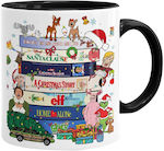 Koupakoupa Weihnachtlicher Keramikbecher Schwar...