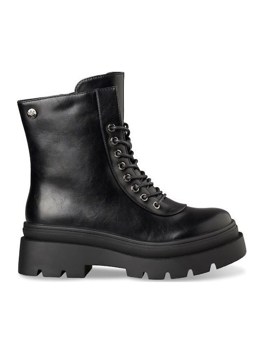 Damen-Kampfstiefel Schwarz