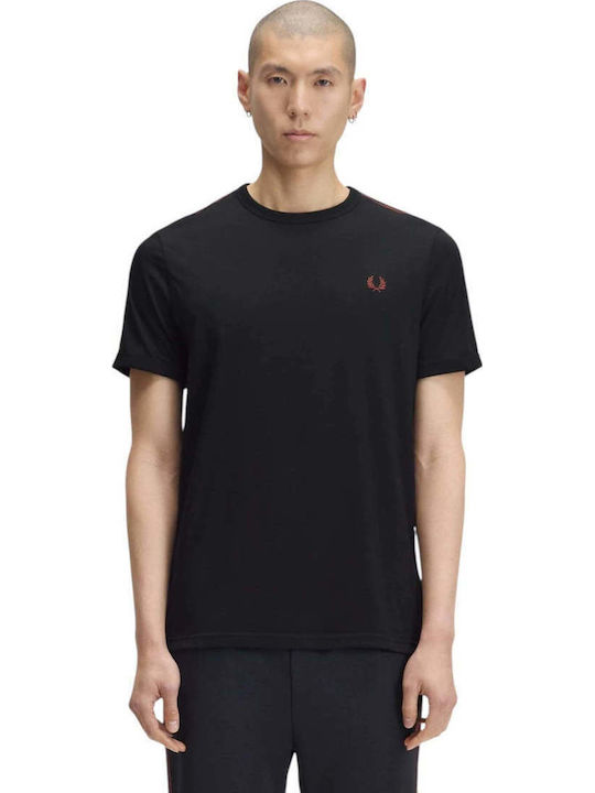 Ringer Αθλητικό T-shirt Μαύρο