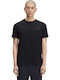 Ringer Αθλητικό T-shirt Μαύρο
