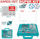 Total Ratchet & Socket Set 1\4" 69 Pcs