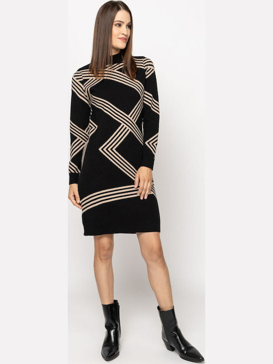 Heavy Tools Hisla Mini Strickkleid Schwarz