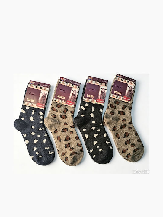 Coco&Hana Γυναικείες Κάλτσες Πολύχρωμες 4Pack