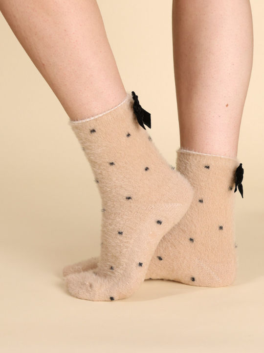 Noidinotte Socken mit Mustern Tr Beige