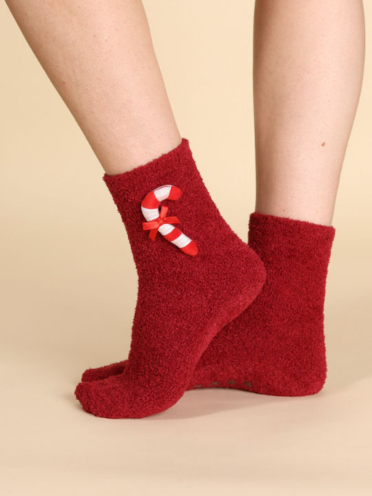 Noidinotte Burgunderrote Socken