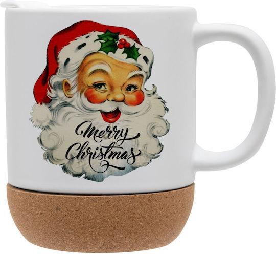 Koupakoupa Weihnachtliche Keramiktasse Weihnachtsmänner 9 cm 330 ml (mit Personalisierung)