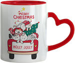 Koupakoupa Weihnachtsbecher aus Keramik mit Her...