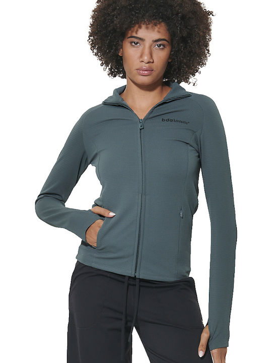 Body Action Women's Athletic Cardigan Green